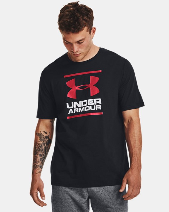 Men's UA GL Foundation Short Sleeve T-Shirt, Black, pdpMainDesktop image number 1